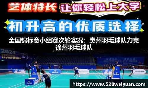 全国锦标赛小组赛次轮实况：惠州羽毛球队力克徐州羽毛球队